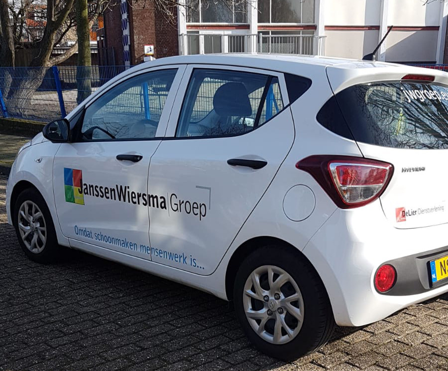 JWGroep auto oud logo